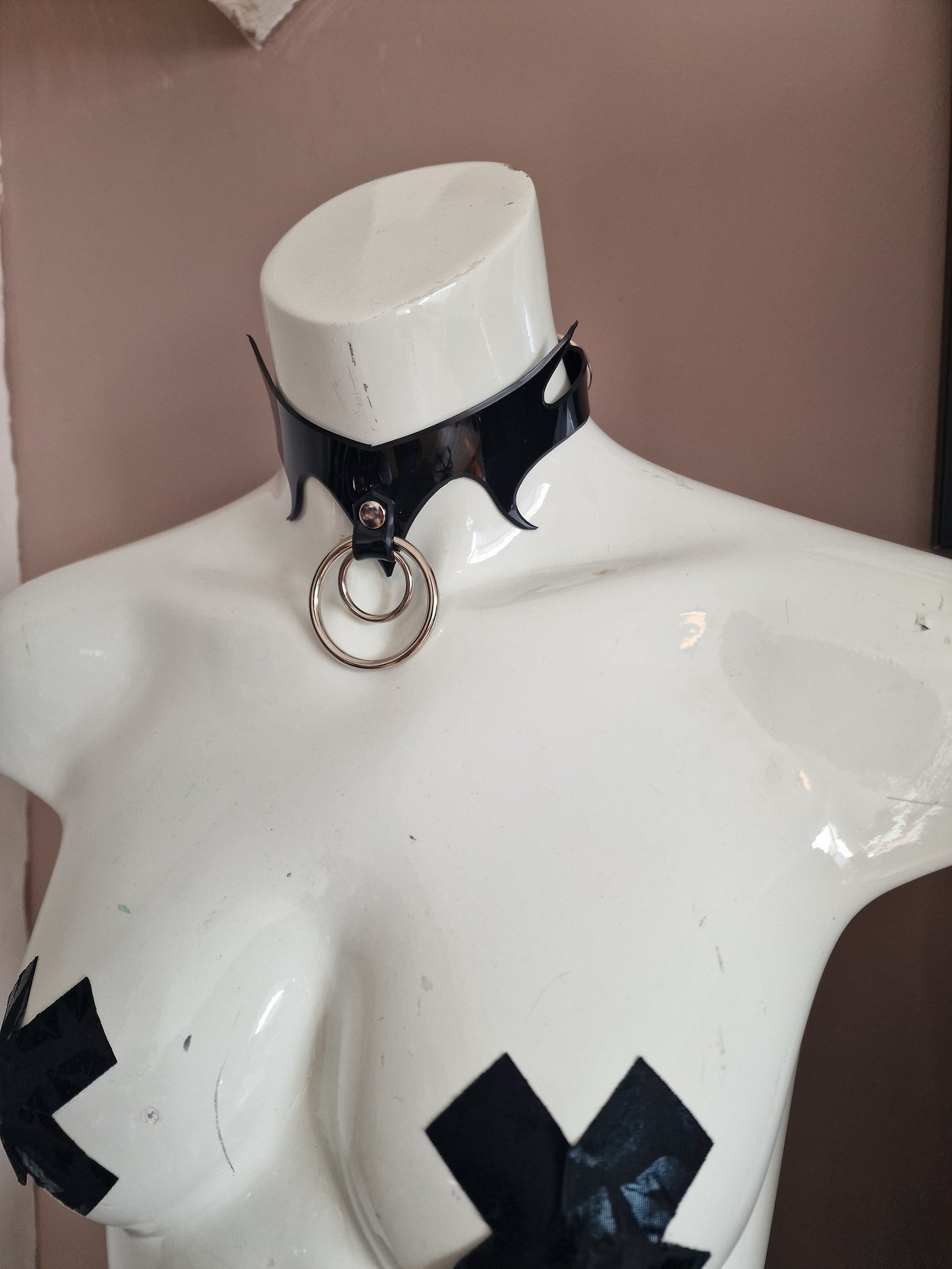 Choker and Belt Batwing Spikes Set